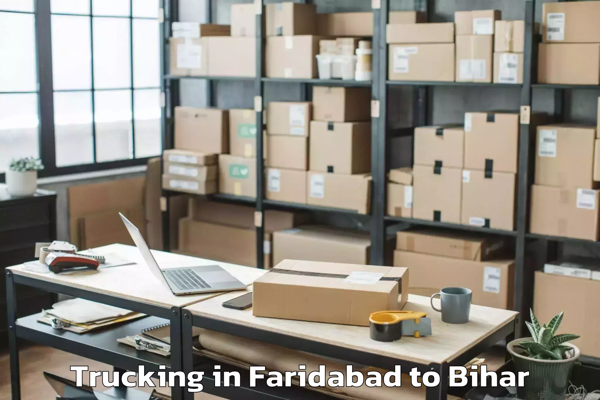 Reliable Faridabad to Akbar Pur Barari Trucking